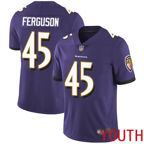 Baltimore Ravens Limited Purple Youth Jaylon Ferguson Home Jersey NFL Football 45 Vapor Untouchable